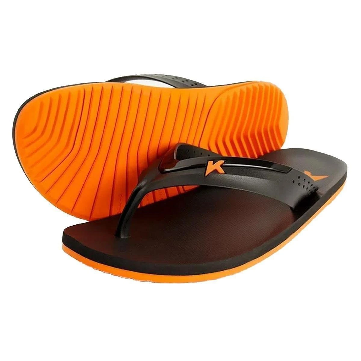 Chinelo Kenner Breath Masculino - Preto E Laranja 4 Chinelo Kenner Breath Masculino - Preto E Laranja - Image 2