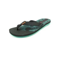 Chinelo Kenner Summer Dry Palms Preto/Verde -Redley Store E20 3577 006 zoom2