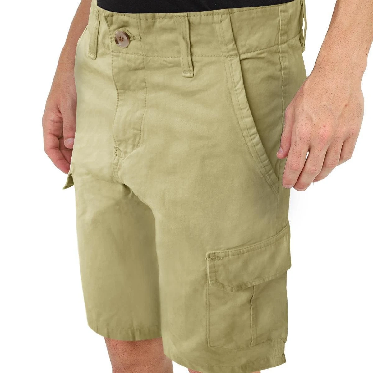 Bermuda Walk Alma De Praia Cargo Lisa Khaki 5 Bermuda Walk Alma De Praia Cargo Lisa Khaki - Image 3