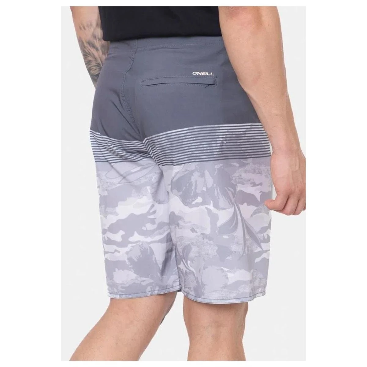 Bermuda Masculina O'Neill Boardshort Pupukea Cinza 5 Bermuda Masculina O'Neill Boardshort Pupukea Cinza - Image 3