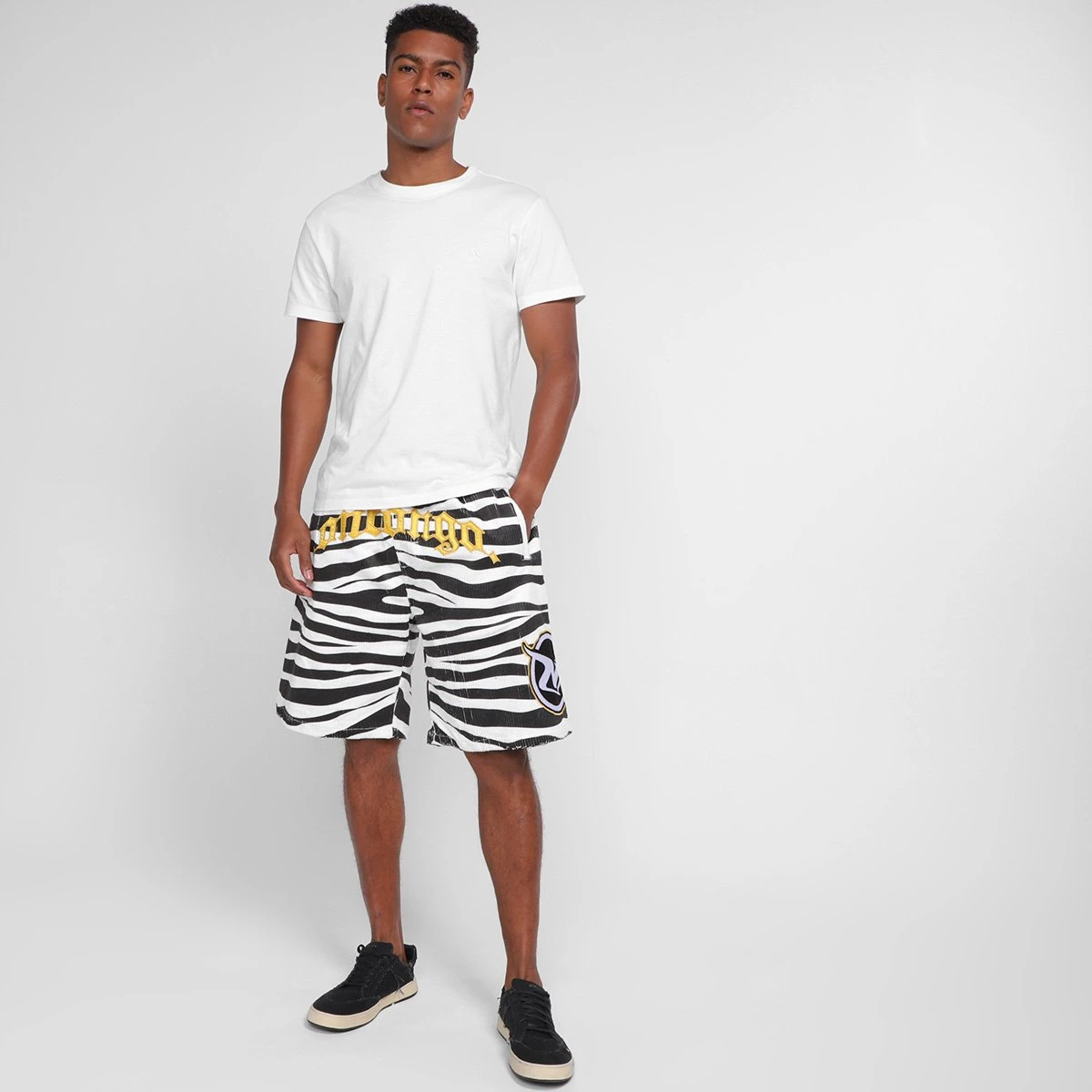 Bermuda Onbongo Plus Size Estampada Masculina 6 Bermuda Onbongo Plus Size Estampada Masculina - Image 4