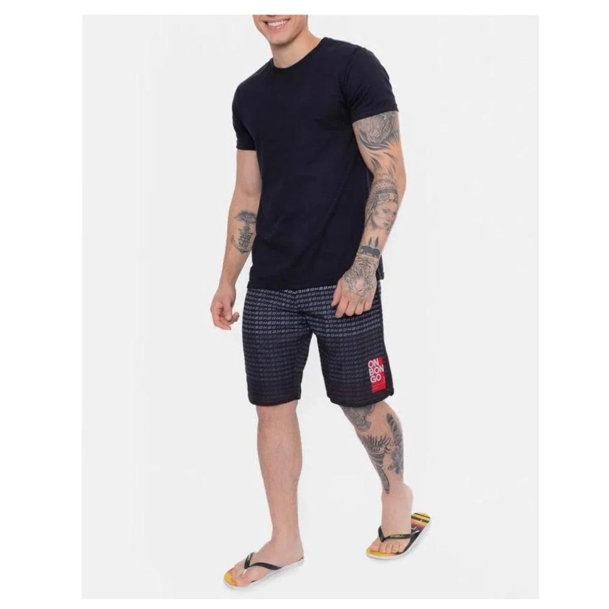 Boardshorts Onbongo Will Plus Size Estampada Original D558A 6 Boardshorts Onbongo Will Plus Size Estampada Original D558A - Image 4