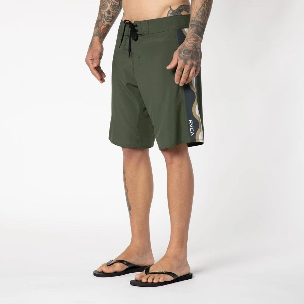RVCA BOARDSHORT APEX TRUNK - VERDE MILITAR - 48 4 RVCA BOARDSHORT APEX TRUNK - VERDE MILITAR - 48 - Image 2