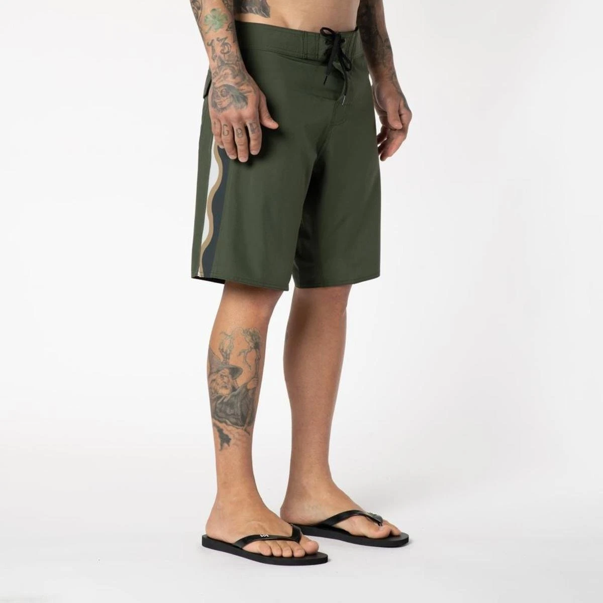 RVCA BOARDSHORT APEX TRUNK - VERDE MILITAR - 48 6 RVCA BOARDSHORT APEX TRUNK - VERDE MILITAR - 48 - Image 4