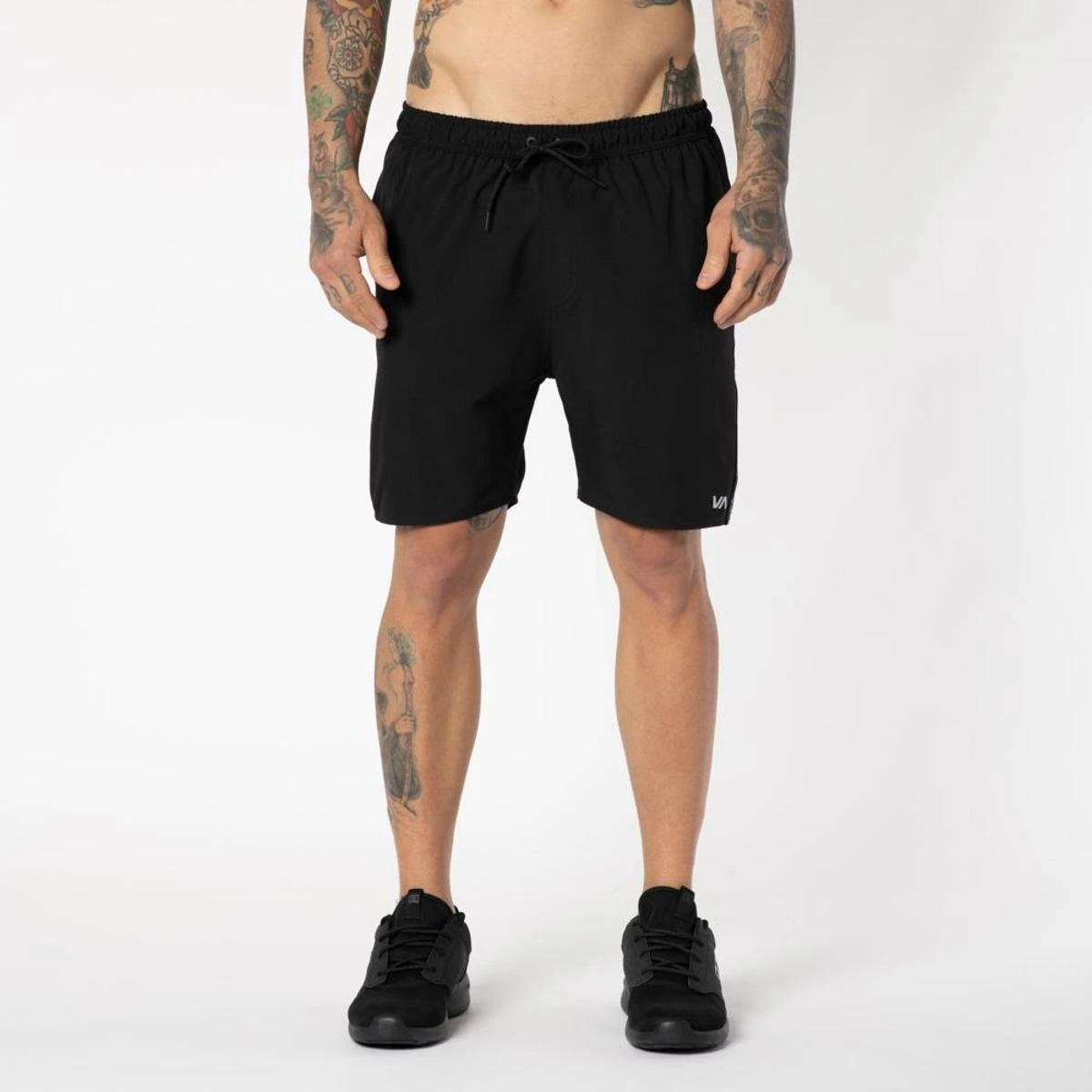 RVCA BERMUDA YOGGER CONTROL - PRETO - G 3 RVCA BERMUDA YOGGER CONTROL - PRETO - G