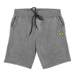 Web Surf Shop Bermuda Moletom Masculina Estonada Gray Brasil WSS