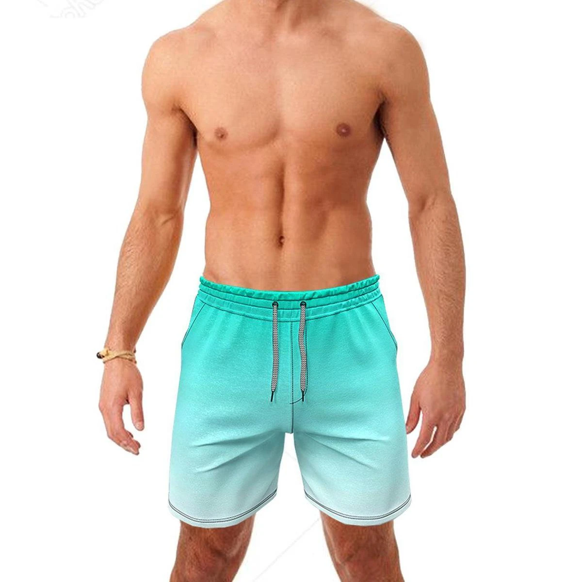 3 Bermudas Água Kit Masculina Tactel Canal Surf Casual 4 3 Bermudas Água Kit Masculina Tactel Canal Surf Casual - Image 2