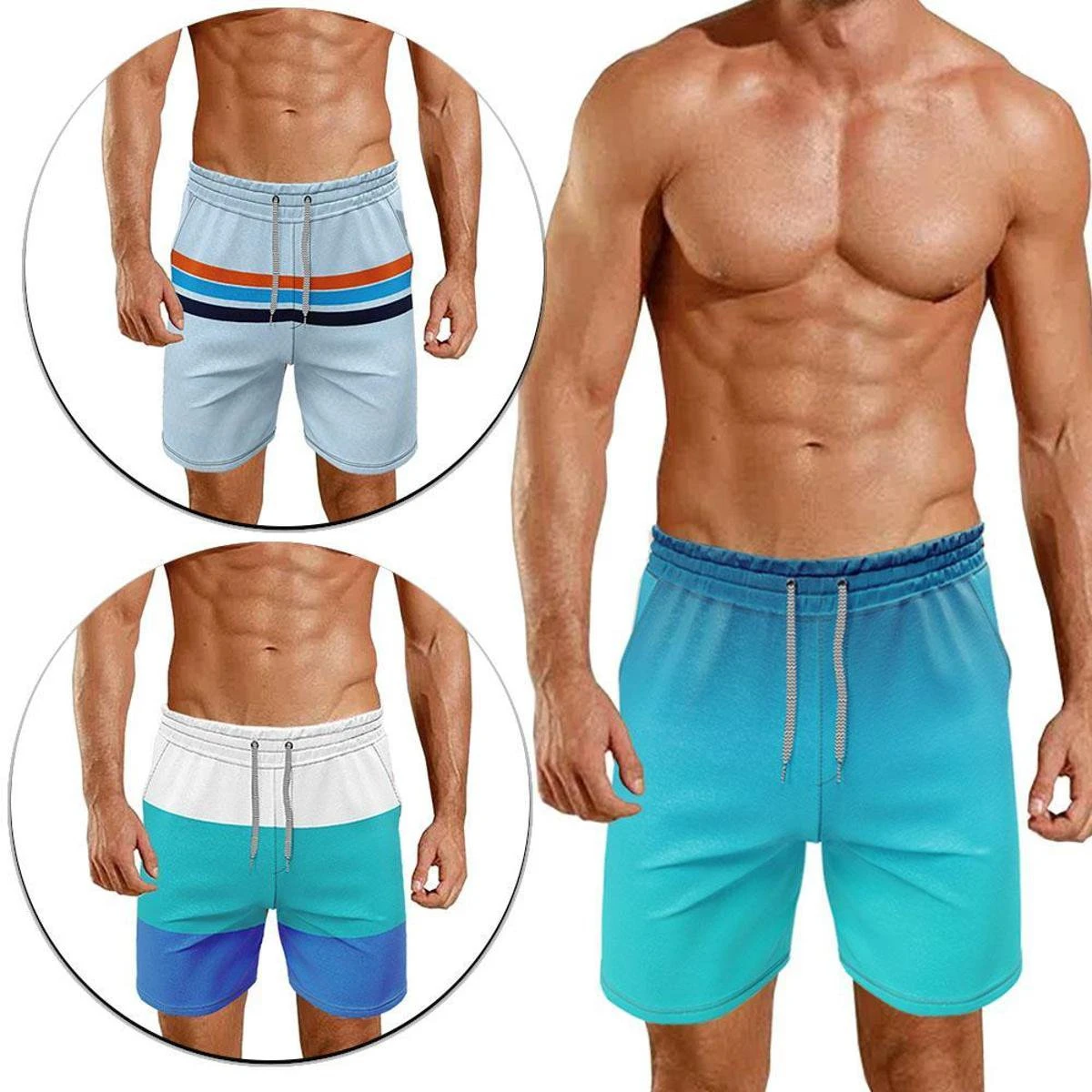 Canal Surf Kit Bermuda Masculina Agua Surf Praia Academia Tactel- 3 Shorts 3 Canal Surf Kit Bermuda Masculina Agua Surf Praia Academia Tactel- 3 Shorts
