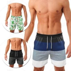 Bermuda Água Masculina Praia Kit 3 Bermudas Tactel Canal Surf