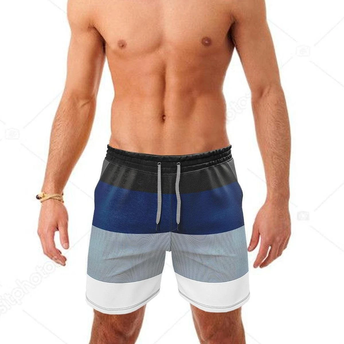Bermuda Água Masculina Praia Kit 3 Bermudas Tactel Canal Surf 6 Bermuda Água Masculina Praia Kit 3 Bermudas Tactel Canal Surf - Image 4