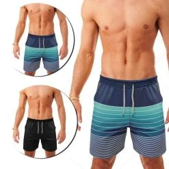 Canal Surf 2 Shorts Tactel Bermuda Agua Academia Praia Com 2 Bolsos
