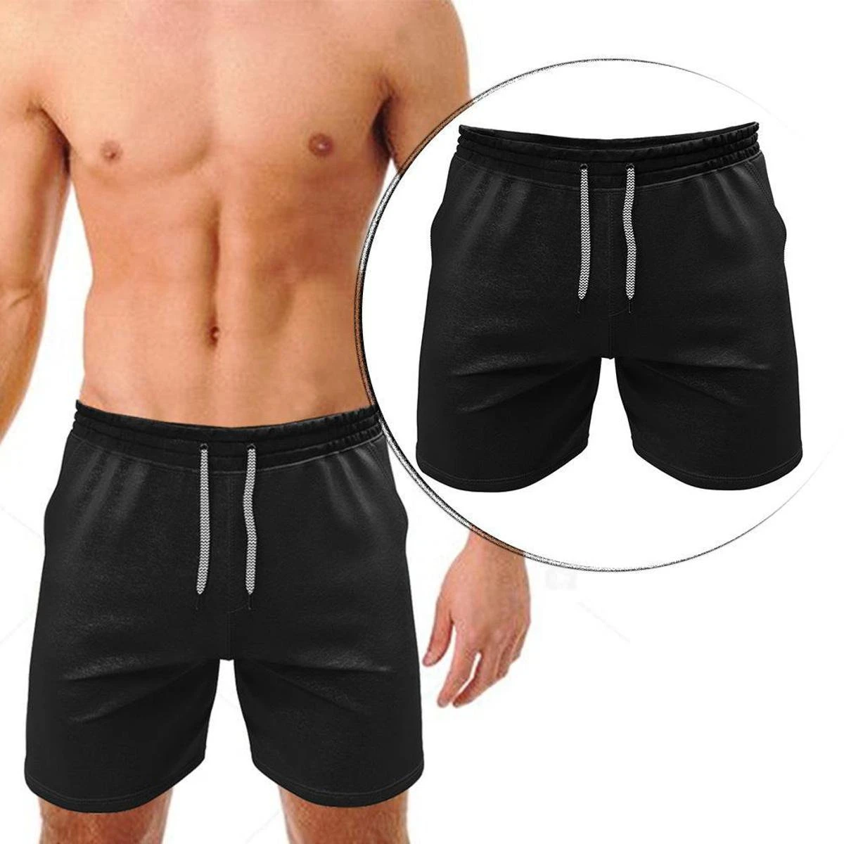 Canal Surf Bermuda Tactel Fitness Masculina Shorts Surf Preto Básico 3 Canal Surf Bermuda Tactel Fitness Masculina Shorts Surf Preto Básico