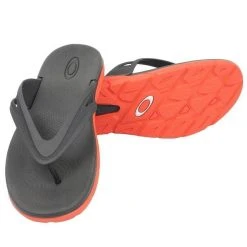 Chinelo Oakley Rest 2.0 Grenadine Masculino - Preto E Laranja -Redley Store PFN 7731 007 zoom2
